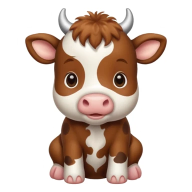 baby cow sticker