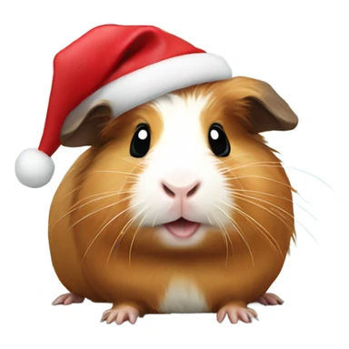 Guinea pig celebrating Christmas  sticker