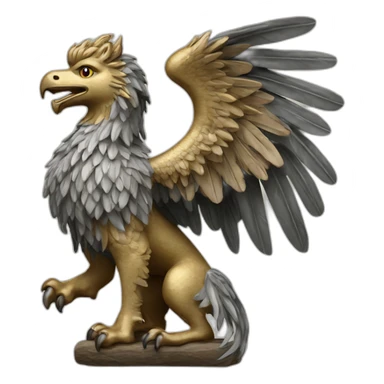 Bavarian gothic Griffin standard sticker