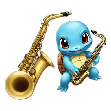 Squirtle+Sax sticker