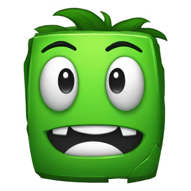 Green_Normal_Difficult_Face_From_Geometry_Dash_By_RobTop sticker