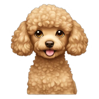 beige toypoodle sticker