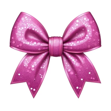 sakura bow with glitter effect sticker