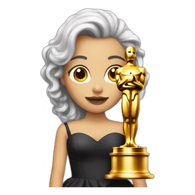 actress with oscar sticker