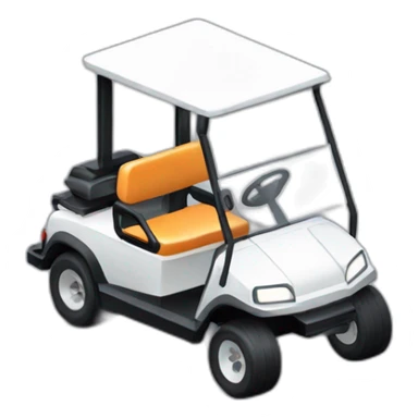 Golf cart isometric sticker
