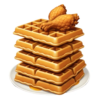 Fried chicken and waffles sticker