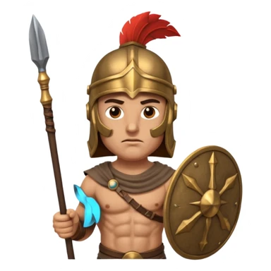 ancient Greek warrior sticker