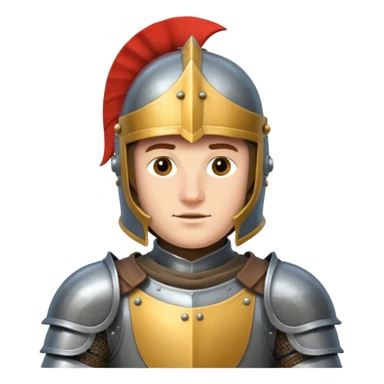 Cabalerro de amradura xon caco cerrado.comoletamente sticker