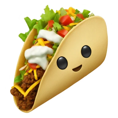 Taco with a joint sticker
