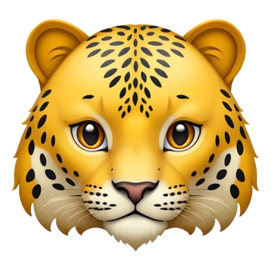 Leopar desenli kurdele altın rengi olsun  sticker