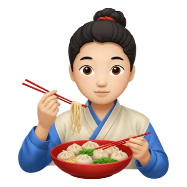 Chinese theme emoji food sticker