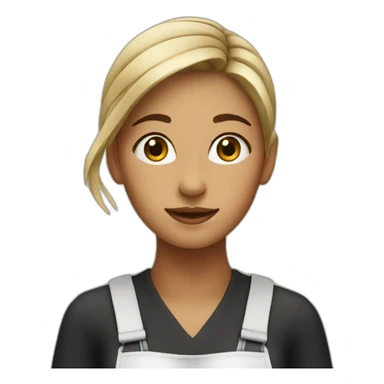 Barista girl sticker