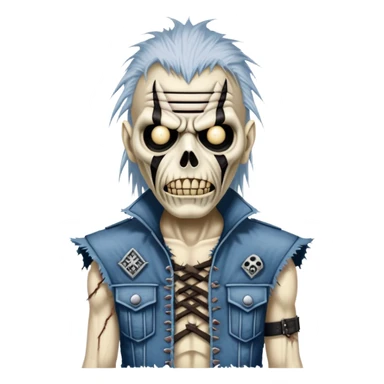 Eddie From Iron Maiden asking  sticker