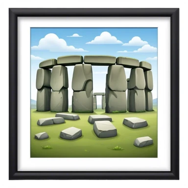 Cinematic Realistic Stonehenge Emoji sticker