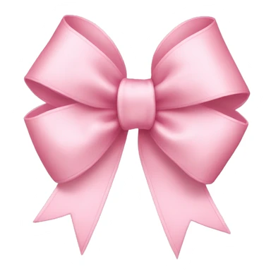 light pink ribbon bow sticker