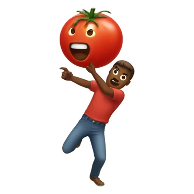 throwing tomato emoji sticker