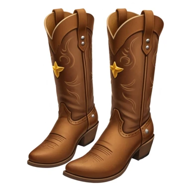 cowboy boots emoji sticker