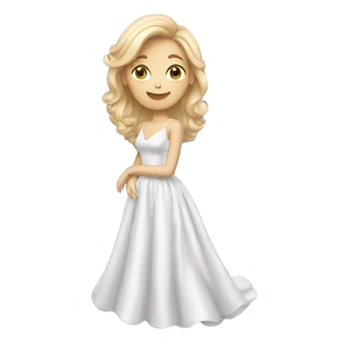 white mom in prom dress sticker