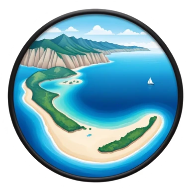 A map view of the Black Sea, showing its distinctive shape, surrounded by the neighboring countries, with clear blue water contrasting against the landmasses sticker