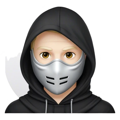 hoodman with mask sticker