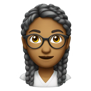 rapariga olhos azuis, cabelo ruivo aloirado, usa oculos redondos, pele branca, é engenheira informatica, avatar 3D sticker