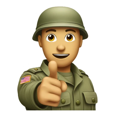 army soldier pointing at you with hand sticker