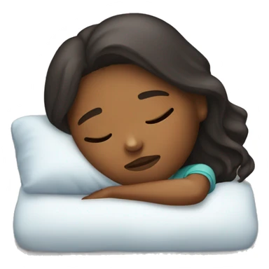 Girl taking a nap  sticker