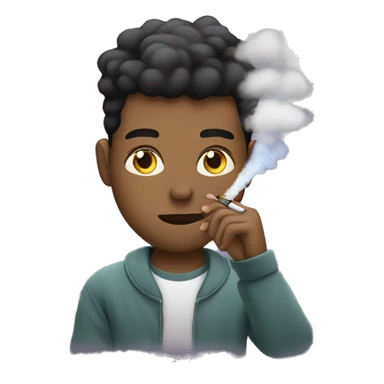 young Man Vaping sticker