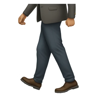 man walking feet sticker