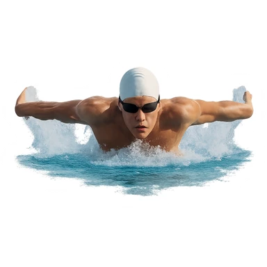 Nuoto senza sfondo sticker