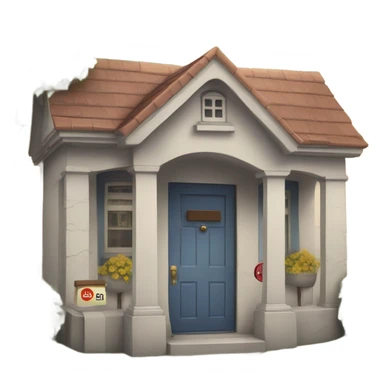 house with 118 sticker