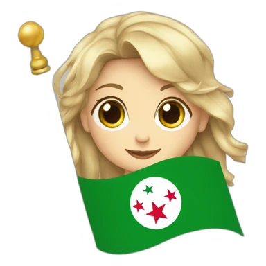 Algeria flag ￼ sticker