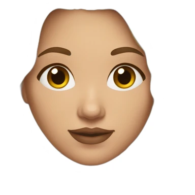 Plus size seductive brown hair Caucasian woman sticker