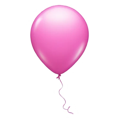 Pink 4 shaped balloon sticker