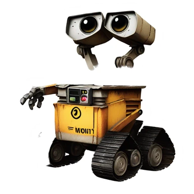 Wall e dricing car sticker