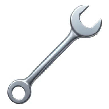 spanner in circle logo sticker