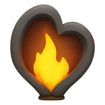 Half hearth with hand sticker