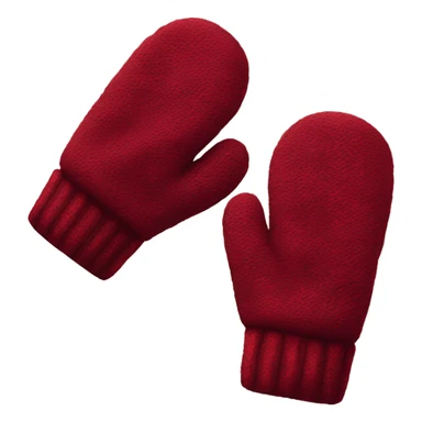 Red mittens. Burgundy.  sticker