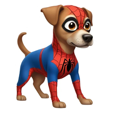 DOG in full SPIDER MAN sticker