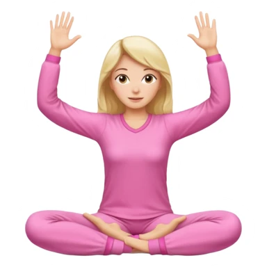 {
      "type": "human",
      "look": "pink pyjama lady, long sleeves, stretching arms",
    } sticker