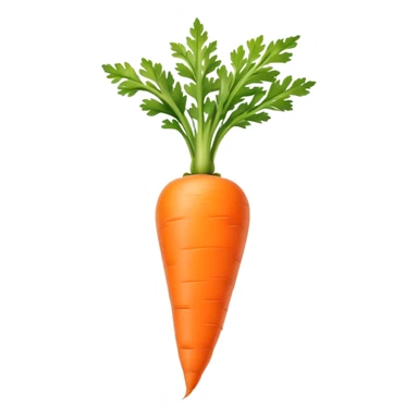 portrait of single carrot sticker
