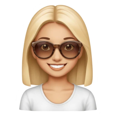 girl with sunglasses sticker