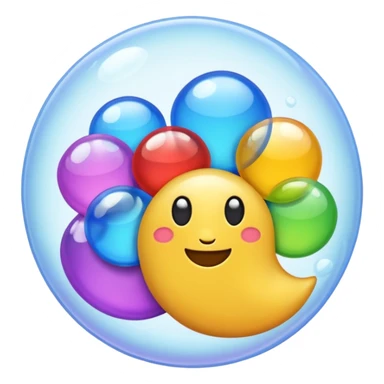 bubble that spells hello sticker