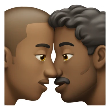 Two men kissing  sticker