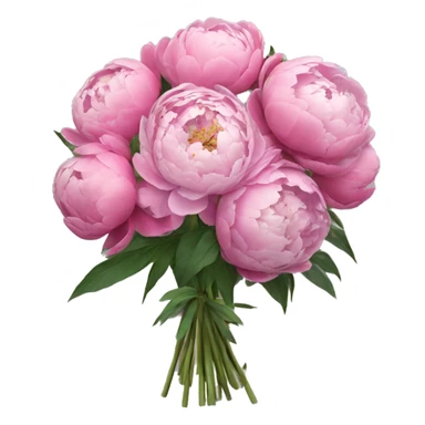 Peonies bouquet sticker