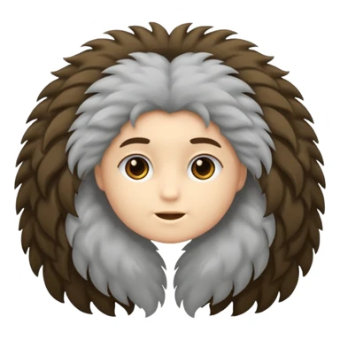 Сделай смайлик мальчика с fluffy hair и oversize одеждой  sticker