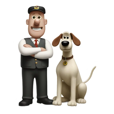 wallace and gromit sticker