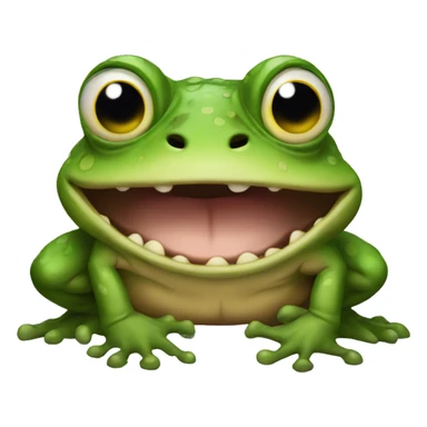Freaky toad sticker