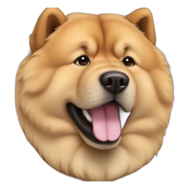 Un chow chow qui cour sticker