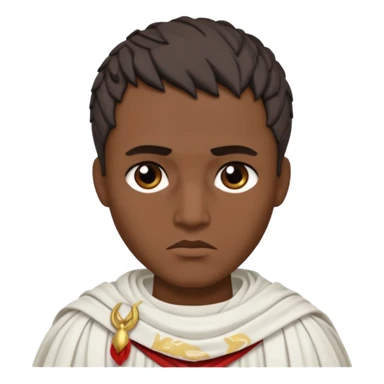 julius caesar young evil toga sticker
